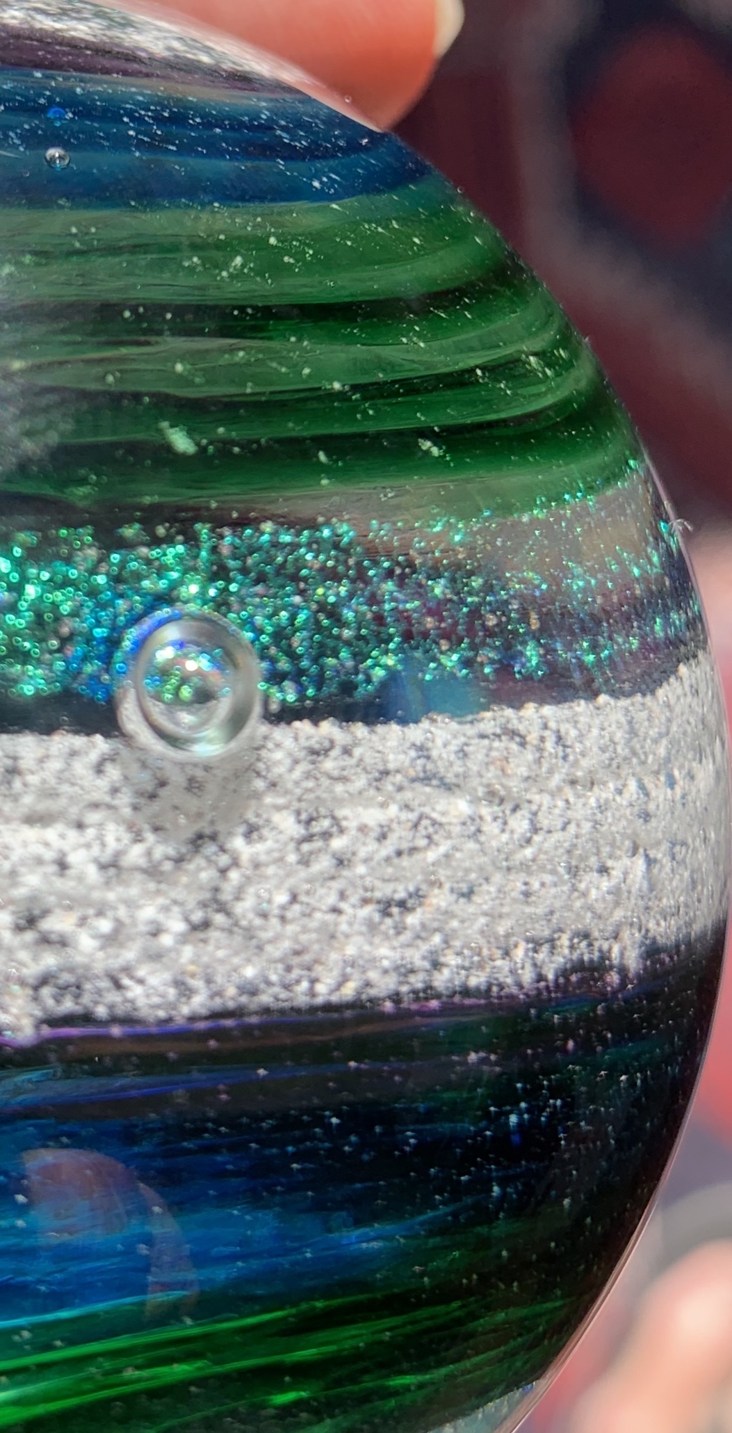 A close up of the inside of a jar